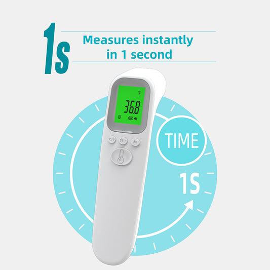 Ziqing Infrared Thermometer Digital Portable Quick Measure Contactless IR Forehead Temperature Clinical Thermometer Baby/Adult