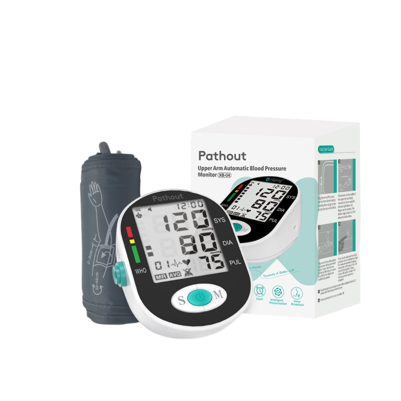 Pathout blood pressure monitor bp monitor sphygmomanometer