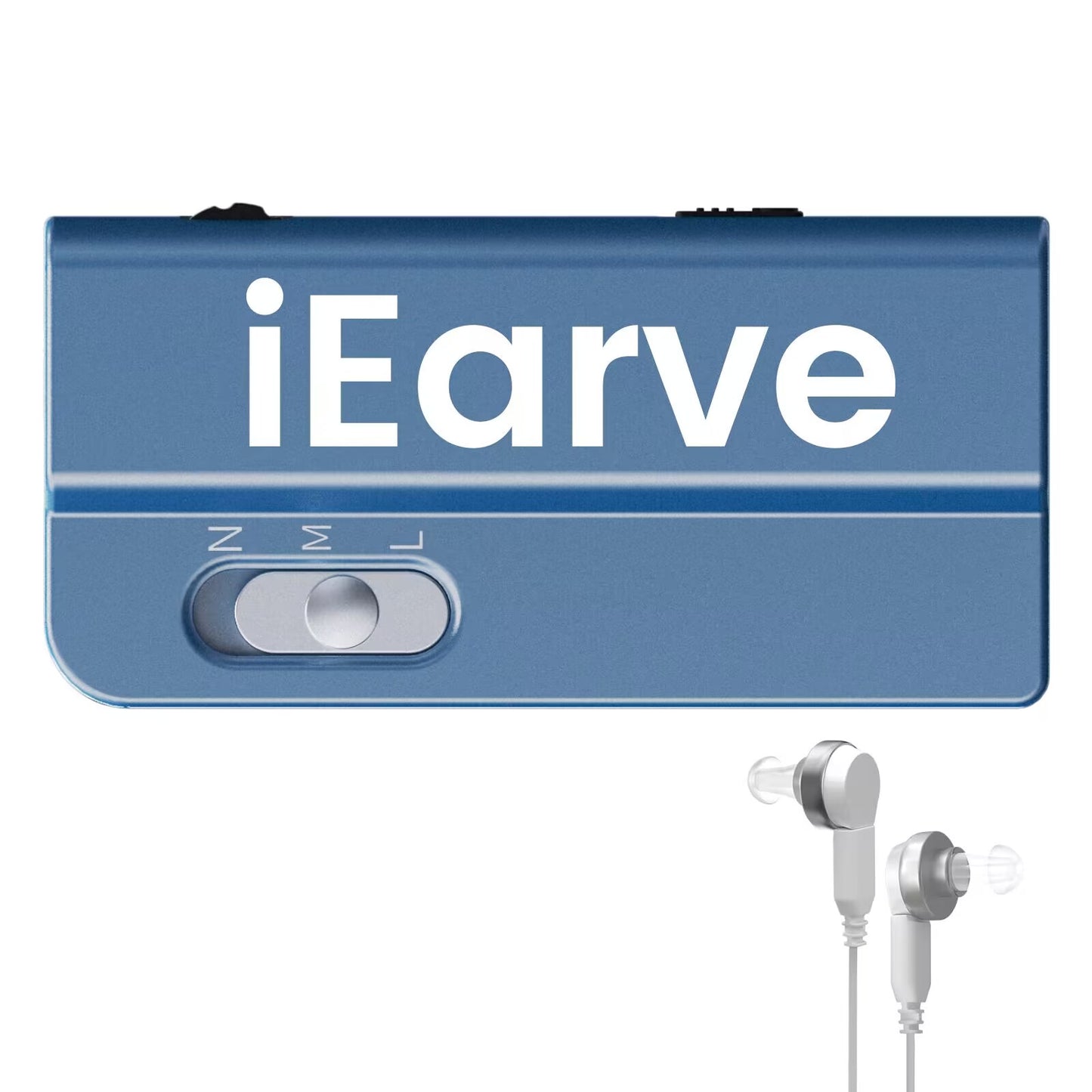 iEarve(J-105) Hearing Amplifiers for Seniors Personal Sound Amplifier Rechargeable with Noise Cancelling Pocket Talker Hearing Device, Easy to Use, Pocket Hearing Aids Gift for Mother/Father, for Two Ear