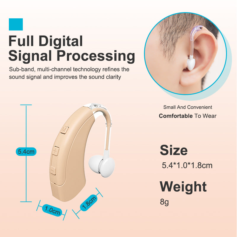 Digital High Power Hearing Aids Professional Rechargeable Bluetooth Hearing Aids for Deafness and Loss hearing