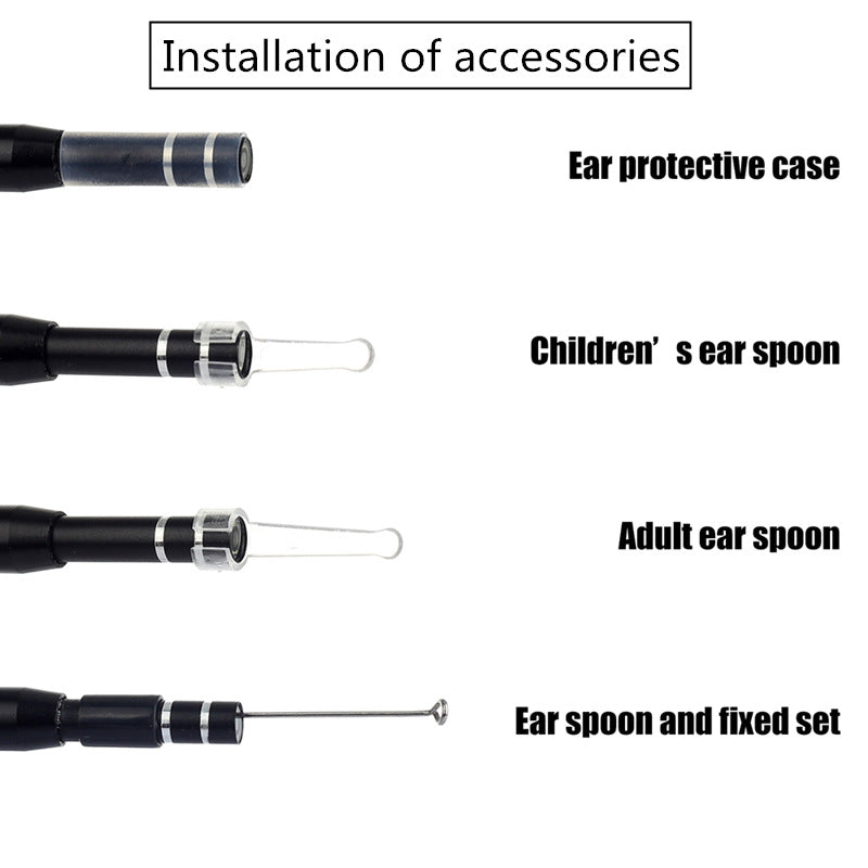 Herramienta de limpieza Visual de cerumen, cámara, otoscopio, otoscopios para el extremo del oído 