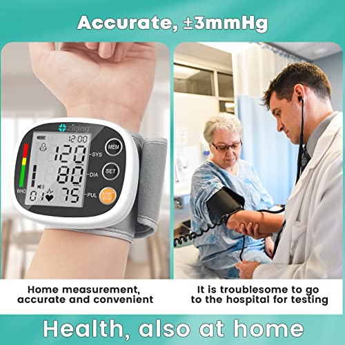 Máquina de presión arterial, esfigmomanómetro de muñeca XW-03 con memoria, emisora ​​de voz LCD grande, máquina de presión arterial para el hogar