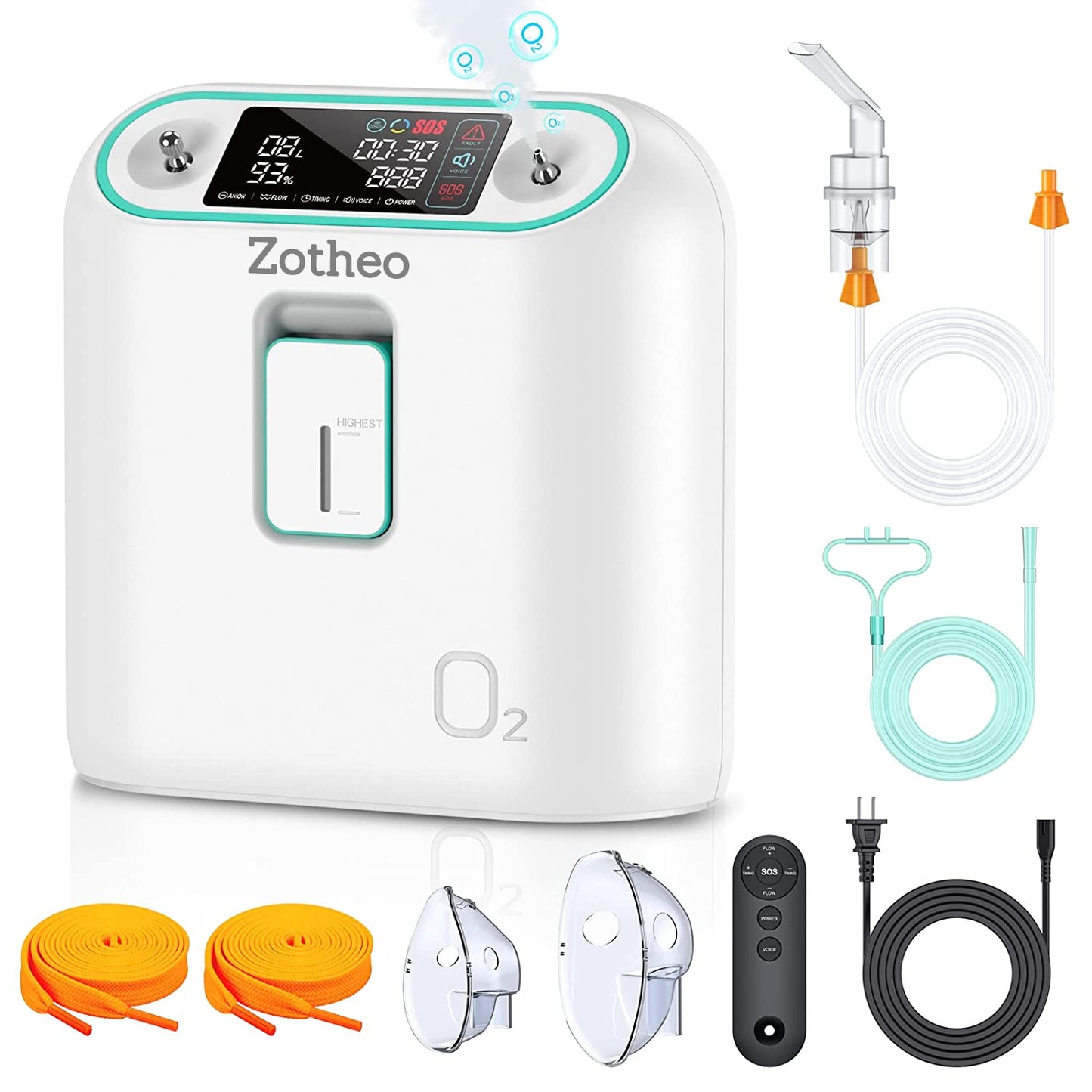 Zotheo oxygen concentrator high quality oxygenerator adjustable flow 1-8L