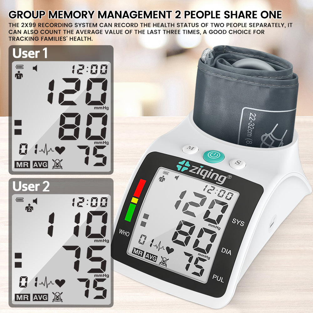 Equipo médico digital del esfigmomanómetro del monitor de presión arterial del brazo superior digital del hogar 