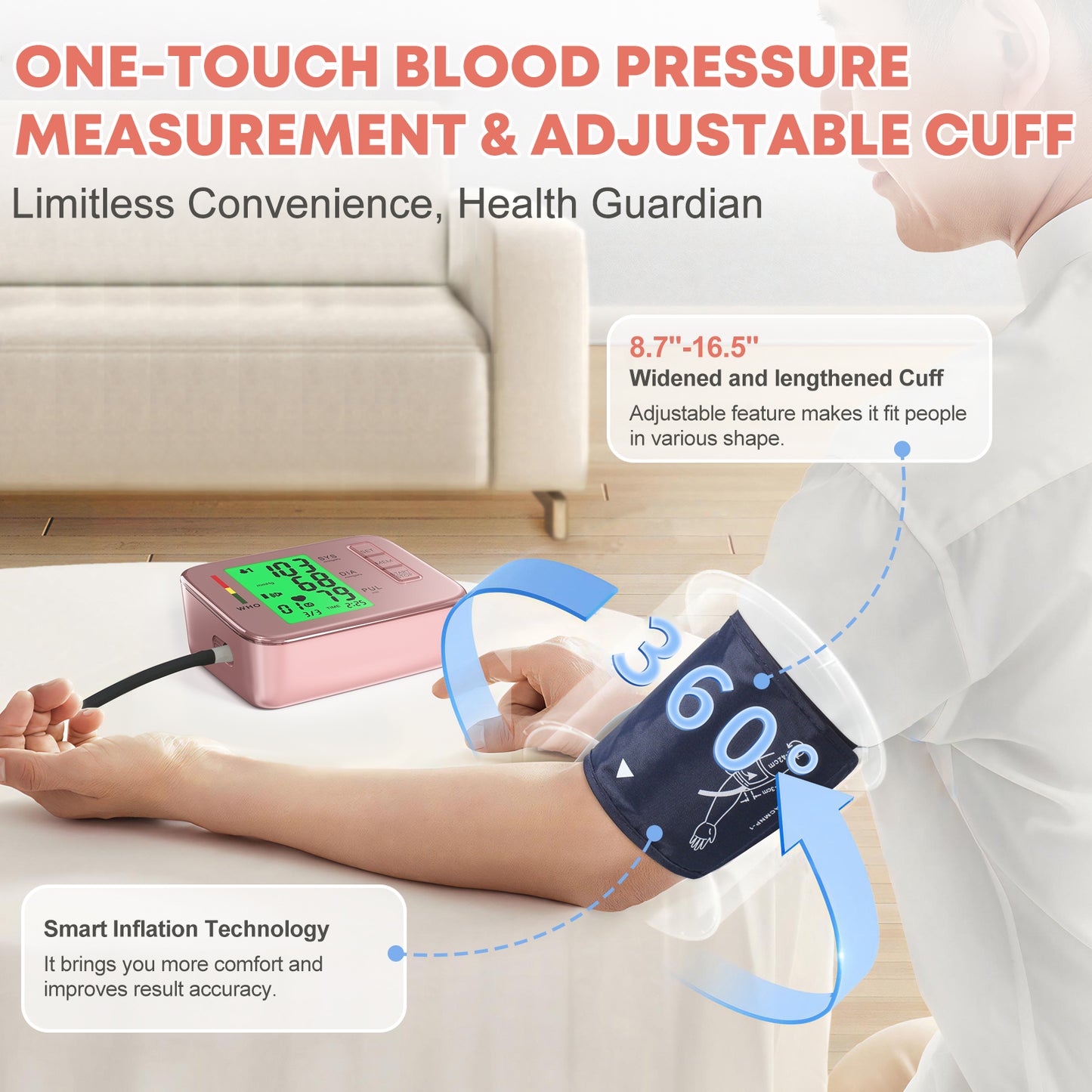 Upper Arm Automatic Blood Pressure Monitor CK-A138