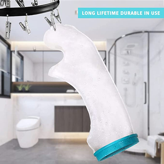 ZIQING Cubierta de yeso impermeable adecuada para protección completa de las piernas, cubierta de PVC suave y duradera para piernas adecuada para ducha/baño/natación