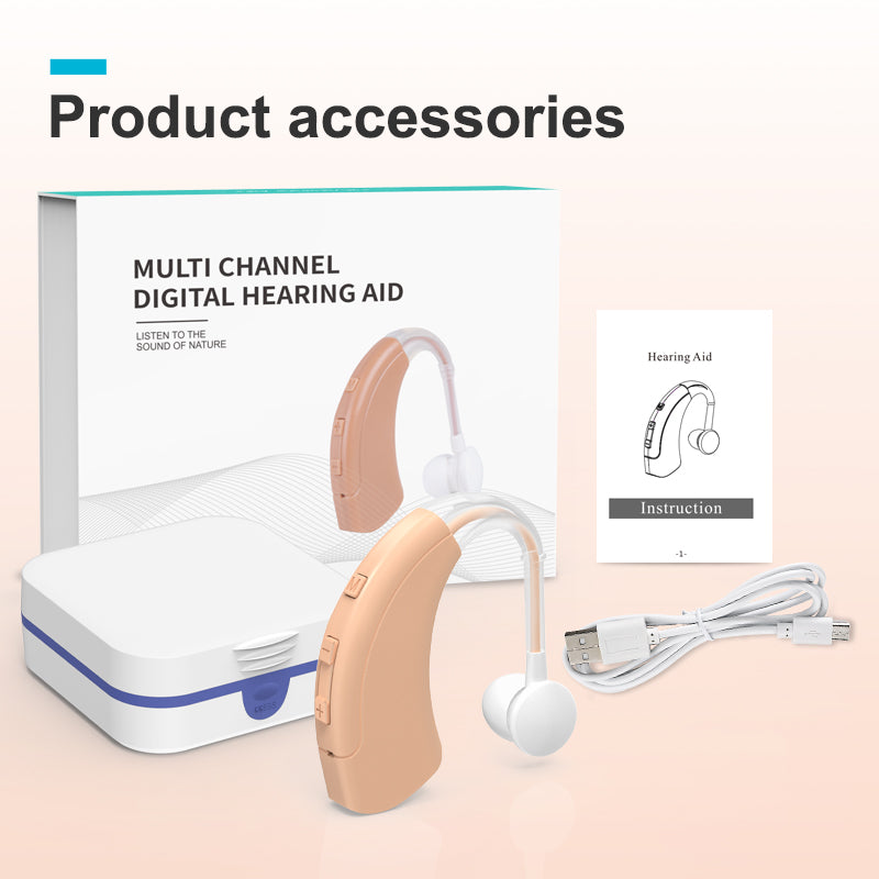 Digital High Power Hearing Aids Professional Rechargeable Bluetooth Hearing Aids for Deafness and Loss hearing