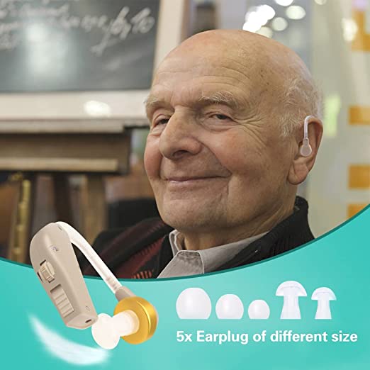 ZIQING Hearing Aids for Seniors, Hearing Amplifiers Comfortable Invisible Hearing Loss Digital Ear Hearing Assist