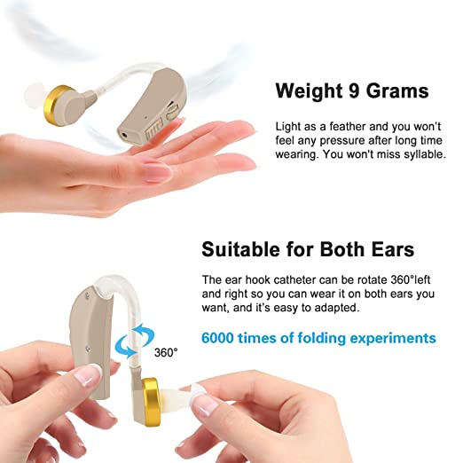 ZIQING Hearing Aids for Seniors, Hearing Amplifiers Comfortable Invisible Hearing Loss Digital Ear Hearing Assist