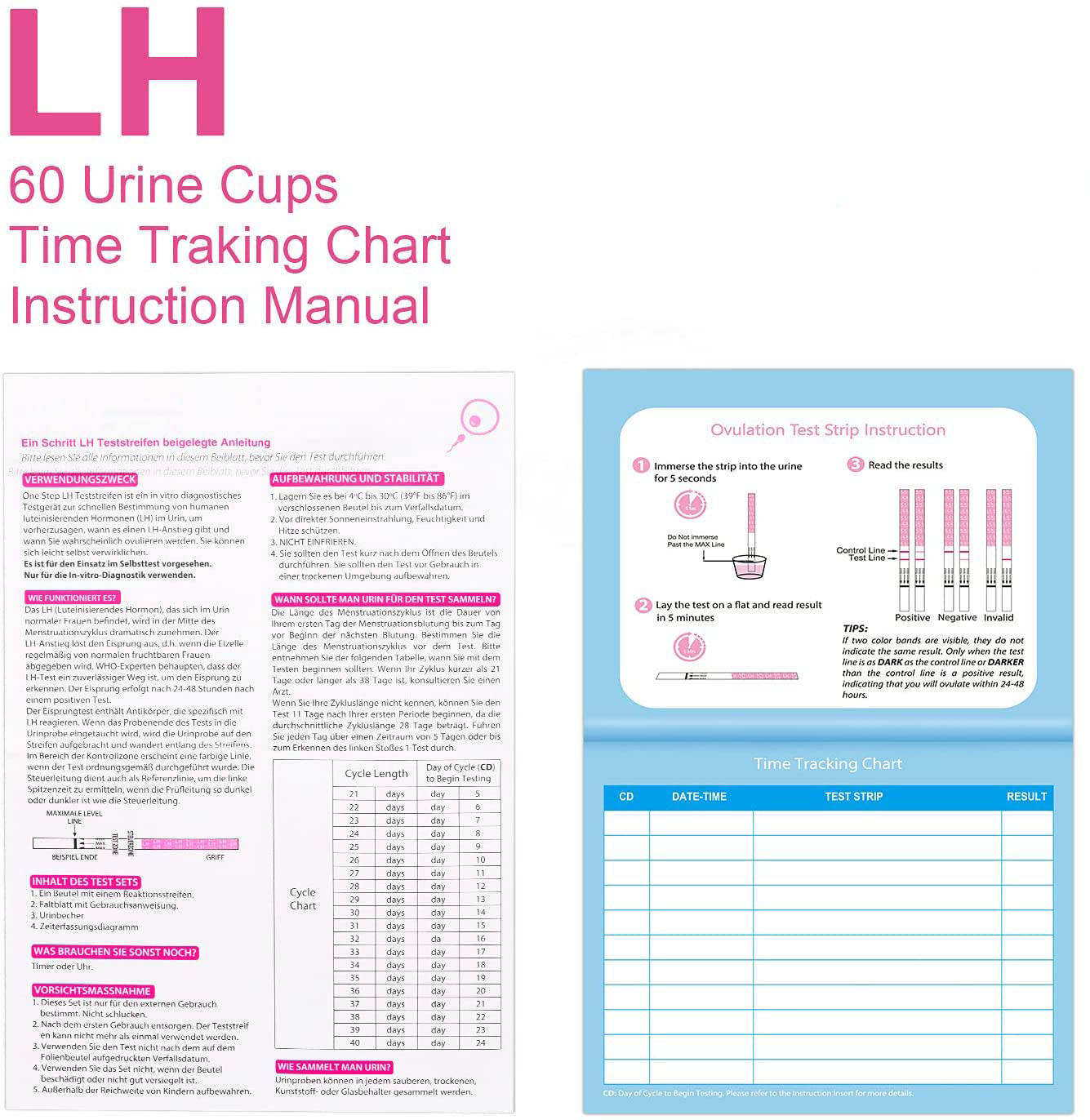 Female home test digital urine predictor fertility Test suite LH ovulation Test 100pcs/box