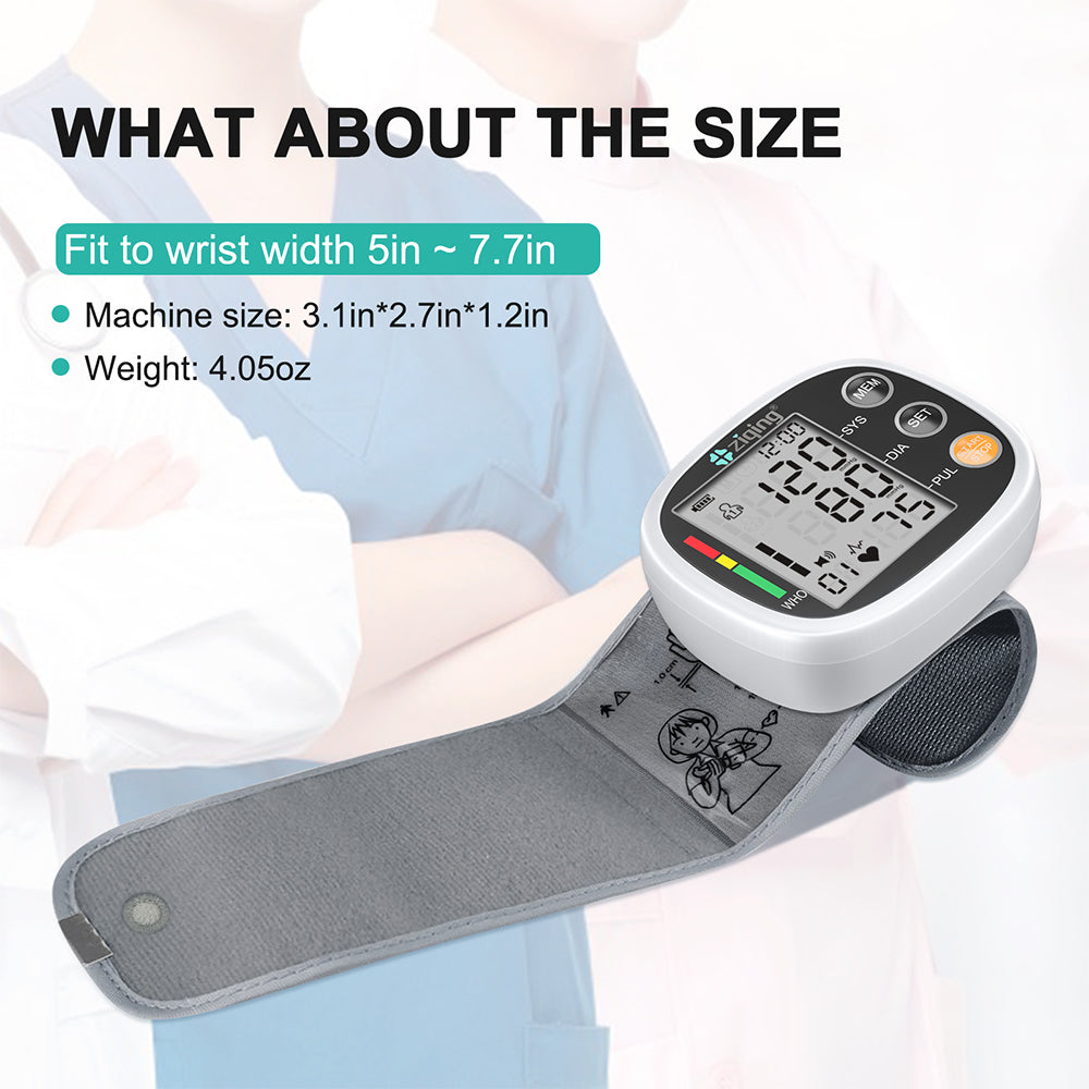 Monitor elegante de la presión arterial de la muñeca del esfigmomanómetro del proveedor de dispositivos médicos del hogar 