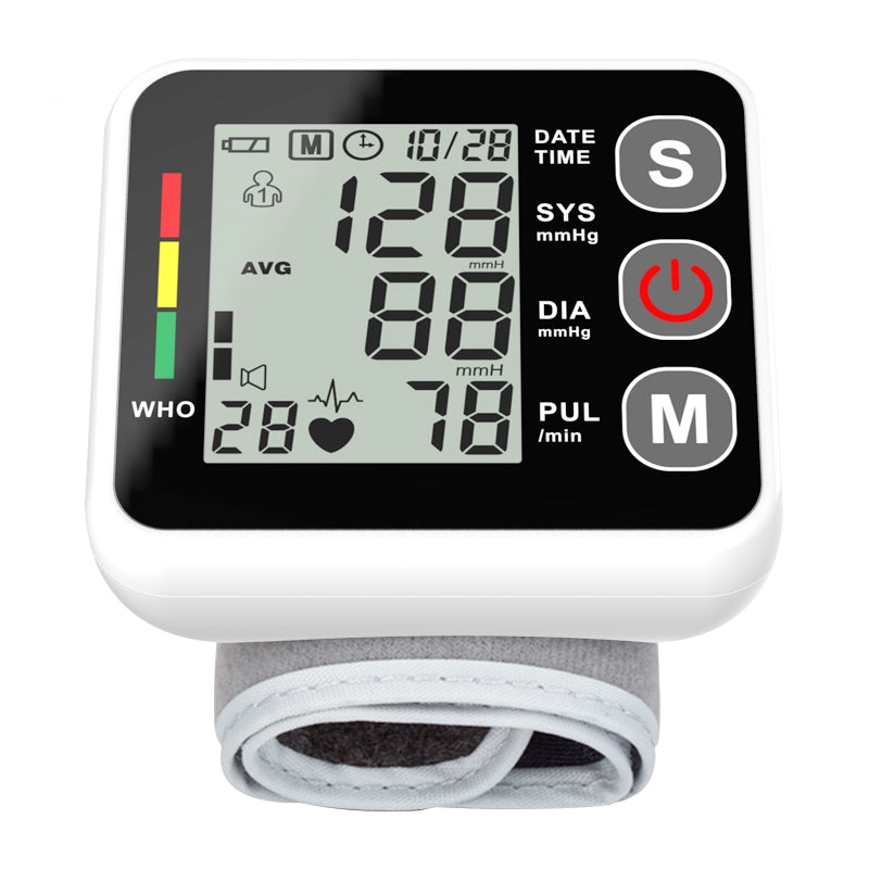 Blood Pressure Monitor Bp Meter Home Clinic Use Voice Broadcast Electronic Sphygmomanometer Wrist Blood Pressure Monitor