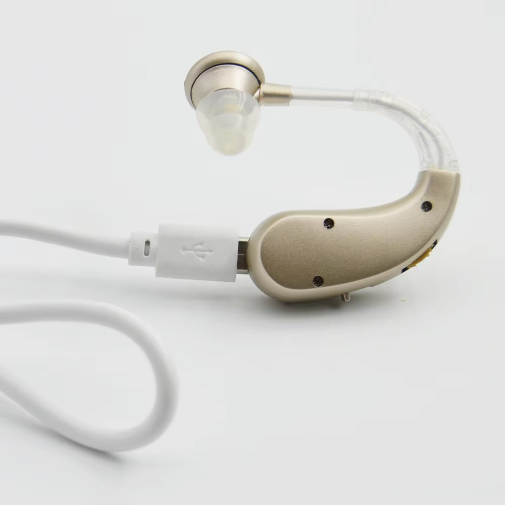 Simulated Audio Hearing Aid – Natural Sound, Noise Reduction, Rechargeable & Comfortable