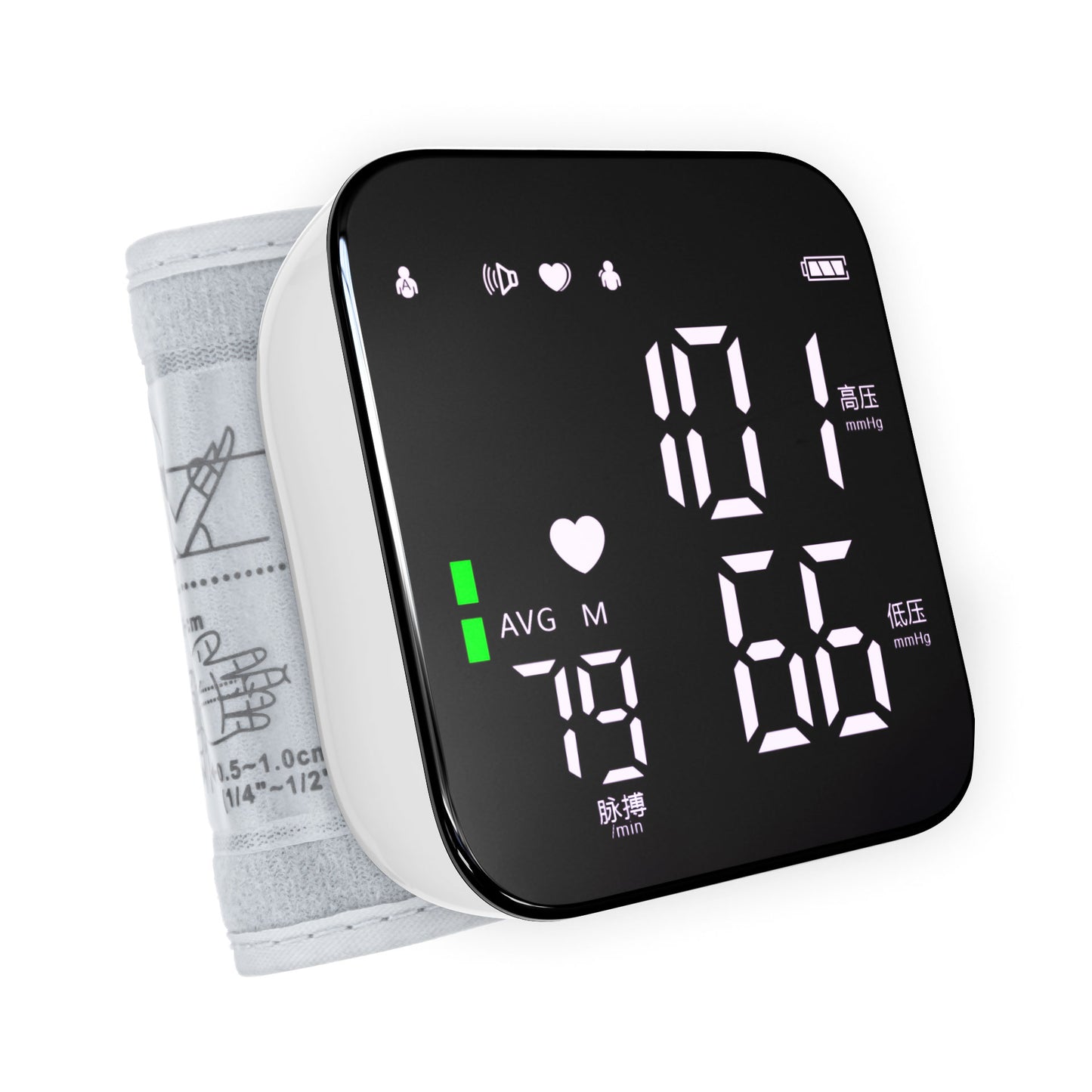 Digital Wrist blood pressure meter BP monitor mini sphygmomanometer