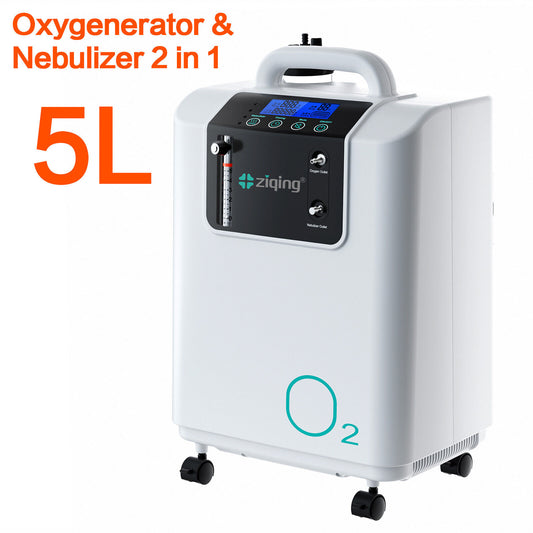 ziqing Oxygen Concentrator 5L Flow Household Low Noise Portable 90% High Concentration Oxygen Generator Oxygenerator